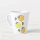 Tasse Latte Fun Mango Orange Jaune Fruit (Angle gauche)