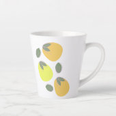 Tasse Latte Fun Mango Orange Jaune Fruit (Droite)