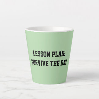 Tasse Latte Fun Mint Green Sarcastic quote for teachers Small