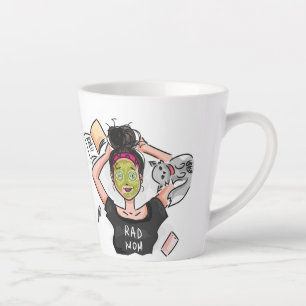 Tasse Latte Fun Rad Maman's Day Off