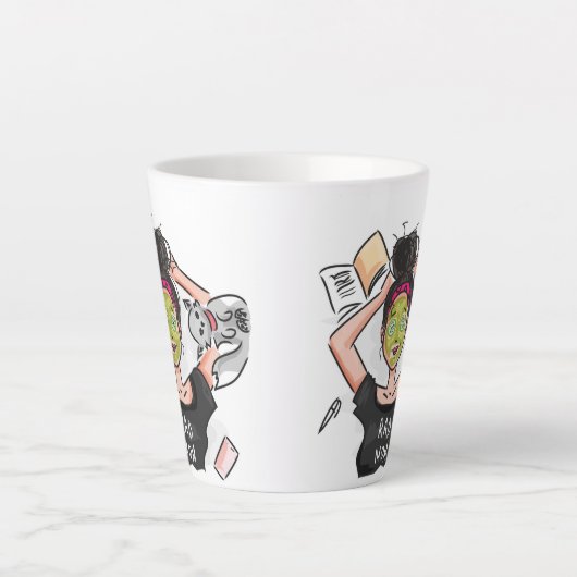 Tasse Latte Fun Rad Maman's Day Off (Devant)