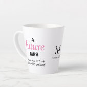 Tasse Latte Fun Single Lady FUTURE MRS Christian (Angle gauche)