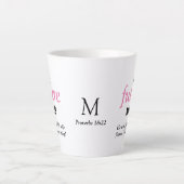 Tasse Latte Fun Single Lady FUTURE MRS Christian (Devant)