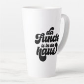 Tasse Latte Funky Funny Simple Vintage Retro (Angle droit)