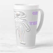 Tasse Latte Funky Space est l'endroit à être (Angle droit)