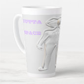 Tasse Latte Funky Space est l'endroit à être (Angle gauche)