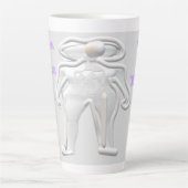 Tasse Latte Funky Space est l'endroit à être (Devant)