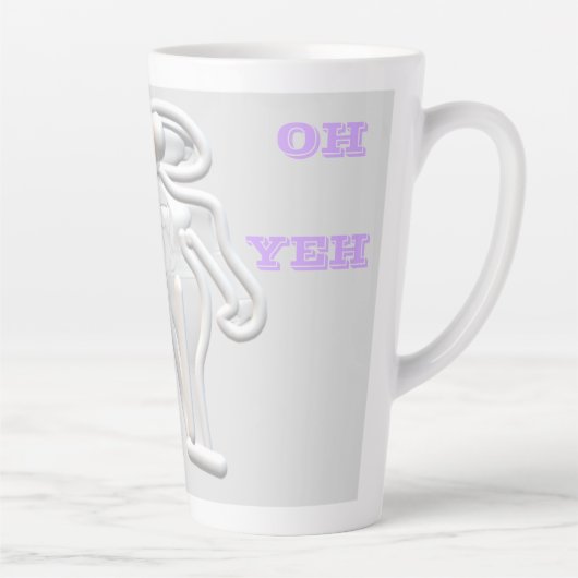 Tasse Latte Funky Space est l'endroit à être (Droite)
