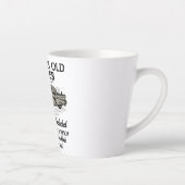 Tasse Latte Funny 50th Birthday Retro Car Banger Date d'ajout (Droite)