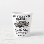 Tasse Latte Funny 60th Birthday Retro Car Banger Date d'ajout<br><div class="desc">Amusant style rétro tresse d'impression latte d'anniversaire. Pneus de rechange pour vigile de 60 ans inclus, le travail du corps a besoin d'attention, a été dans le bloc mais beaucoup aimé. Quelle bonne tasse pour cet anniversaire. Une bonne idée cadeau pour un fanatique de la moto surtout s'ils sont dans...</div>