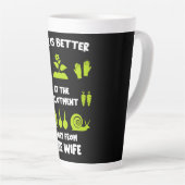 Tasse Latte Funny Allotissement jardinage (Angle droit)