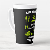 Tasse Latte Funny Allotissement jardinage (Angle gauche)
