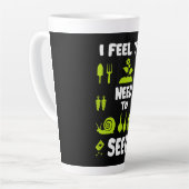 Tasse Latte Funny Allotissement jardinage (Angle gauche)