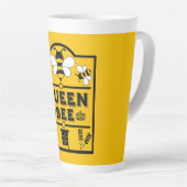 Tasse Latte Funny Apiary Honey Queen Bee (Angle droit)