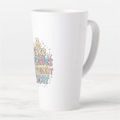 Tasse Latte Funny Birthday Cake - Calories Don't Count Today (Angle droit)