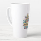 Tasse Latte Funny Birthday Cake - Calories Don't Count Today (Angle gauche)