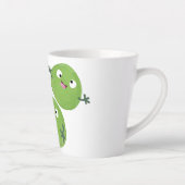 Tasse Latte Funny Brussels sprouts légumes caricature (Droite)