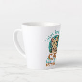 Tasse Latte Funny Cat Lover Quote Cute Kitten Graphic (Angle gauche)