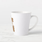 Tasse Latte Funny Coffee Lover's Zen Quote (Droite)