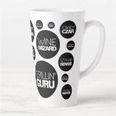 Tasse Latte Funny Cow Spots Cuisinier Chef titres de travail (Droite)