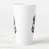 Tasse Latte Funny Cute Bear With A Cheese Graters Hat (Devant)