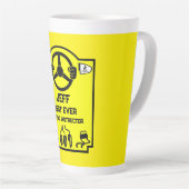 Tasse Latte Funny Driving Instructor Gift (Angle droit)