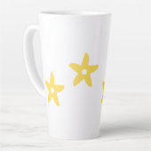 Tasse Latte Funny Flowef (Angle gauche)