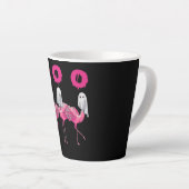 Tasse Latte Funny Ghost Flamingo Boo Halloween Costume Toxits (Angle droit)