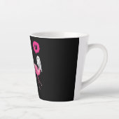 Tasse Latte Funny Ghost Flamingo Boo Halloween Costume Toxits (Droite)