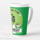 Tasse Latte Funny Golfing Pros Golfing Fanatics Sports (Angle droit)