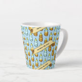 Tasse Latte Funny Honey Bear Bottle Squeeze The Day! Pattern (Angle droit)