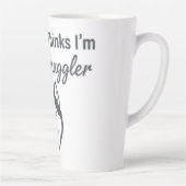 Tasse Latte Funny Husky Dog Snuggler (Droite)