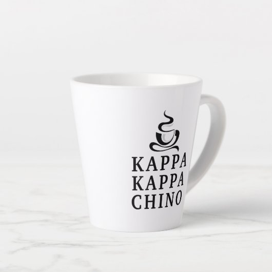 Tasse Latte Funny Kappa Kappa Chino Campus Style de vie (Angle droit)