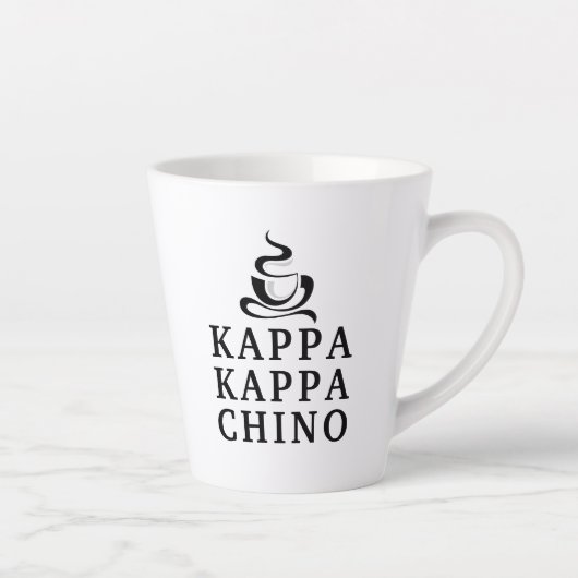 Tasse Latte Funny Kappa Kappa Chino Campus Style de vie (Droite)