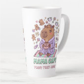 Tasse Latte Funny Mama Capy Mother's Day Tired Mom Gift (Angle droit)