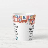 Tasse Latte Funny maths teacher retirement quote (Devant)