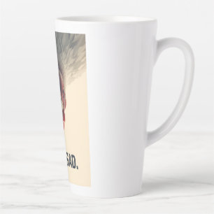 Tasse Latte Funny Sarcastic Chicken How Sad Upside Down Meme A
