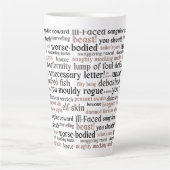 Tasse Latte Funny Shakespeare Insulte littérature classique (Devant)