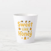 Tasse Latte Funny "Sweet Like Honey" Bumblebee (Devant)