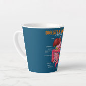 Tasse Latte Funny Système digestif Anatomie Biologie anatomiqu (Angle gauche)