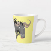 Tasse Latte Funny wildebeest running cartoon illustration (Droite)