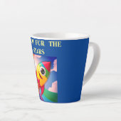 Tasse Latte Fusée élégante en latte (Angle droit)