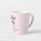 Tasse Latte Futur de la mariée Mme Blush Pink (Angle droit)
