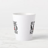 Tasse Latte Futur Funny Mad Scientifique avec bécher de chimie (Devant)
