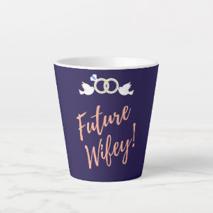 Tasse Latte Future femme amour oiseaux  