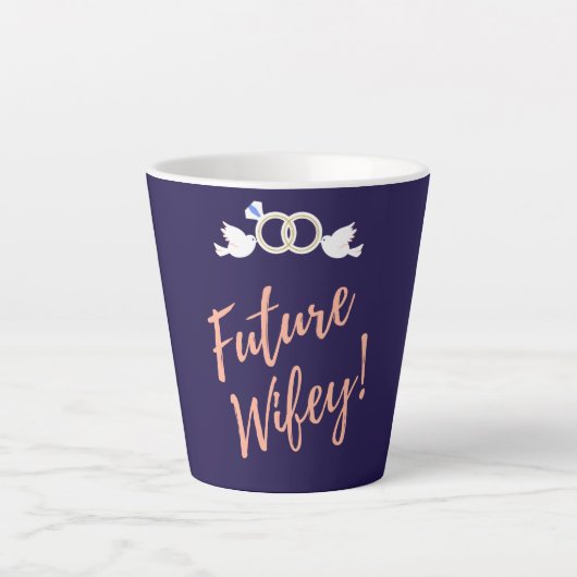 Tasse Latte Future femme amour oiseaux   (Devant)