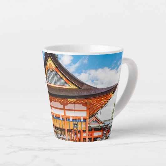 Tasse Latte Gai-Haiden, temple Fushimi Inari-Taisha, Kyoto #2 (Angle droit)