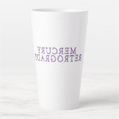 Tasse Latte Galaxie de Mikitiez lavande mercuryrétrograde (Devant)
