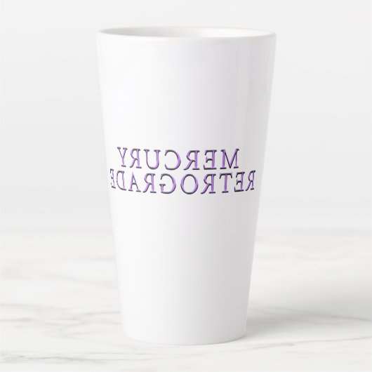 Tasse Latte Galaxie de Mikitiez lavande mercuryrétrograde (Devant)