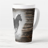 Tasse Latte Galloping de Wild Horse (Angle droit)